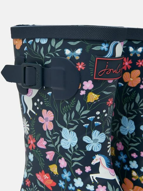 Navy Blue Printed Wellies 7 Navy Blue Printed Wellies - Image 5