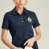 Blue Short Sleeve Frill Collared Polo Shirt -UK Clothing Sales 2024 C35 308s
