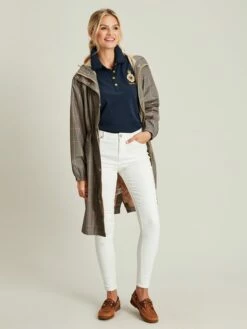 Blue Short Sleeve Frill Collared Polo Shirt -UK Clothing Sales 2024 C35 308s3