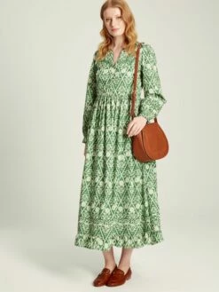 Green Floral Pleated Dress -UK Clothing Sales 2024 C37694s3