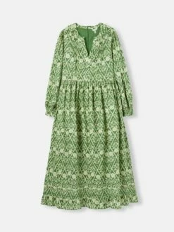 Green Floral Pleated Dress -UK Clothing Sales 2024 C37694s6