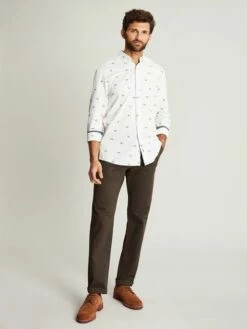 Green Slim Fit Chinos -UK Clothing Sales 2024 C38 481s3