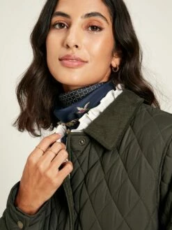 Green Showerproof Quilted Jacket -UK Clothing Sales 2024 C43 127s4