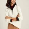 Cream Quilted Zip Sweat Top -UK Clothing Sales 2024 C51866s