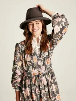 Brown Soft Fedora -UK Clothing Sales 2024 C54 834s4