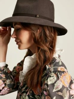 Brown Soft Fedora -UK Clothing Sales 2024 C54 834s5