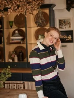 Green Rugby Shirt -UK Clothing Sales 2024 C66 583s7