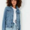 Joules Blue Arkley Relaxed Denim Jacket -UK Clothing Sales 2024 C75391s