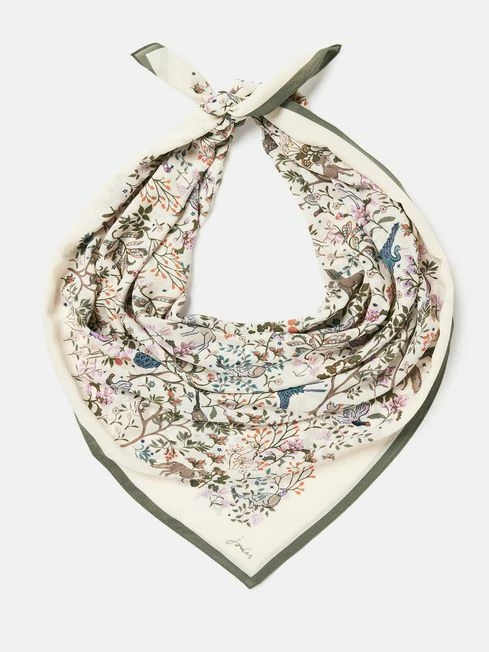 Cream Printed Scarf 5 Cream Printed Scarf - Image 3