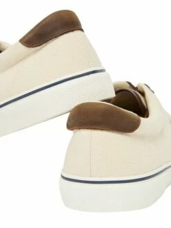 White Deck Cupsole Canvas Shoes -UK Clothing Sales 2024 C80561s4