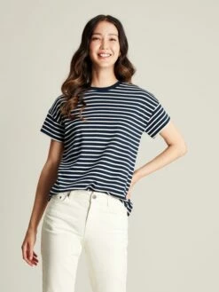 Blue Striped Short Sleeve T-Shirt
