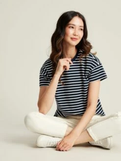 Blue Striped Short Sleeve T-Shirt -UK Clothing Sales 2024 C83098s4