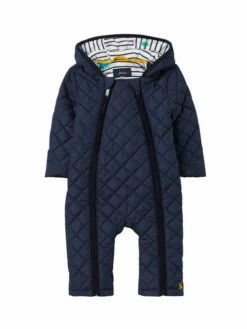 Joules Marlee Quilted Pramsuit With Removable Booties