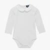 Trotters London Little Milo Piped White Body -UK Clothing Sales 2024 C85624s