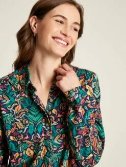 Blue Concealed Placket Shirt 11 Blue Concealed Placket Shirt -UK Clothing Sales 2024 C90737s4