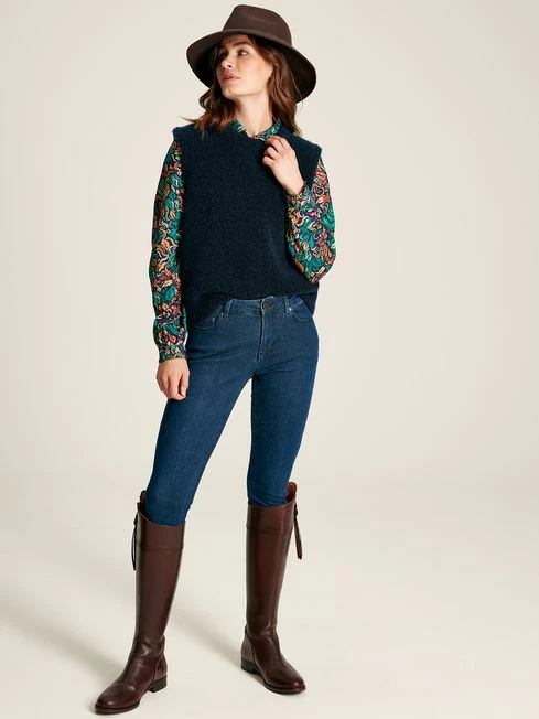 Blue Concealed Placket Shirt 7 Blue Concealed Placket Shirt - Image 5