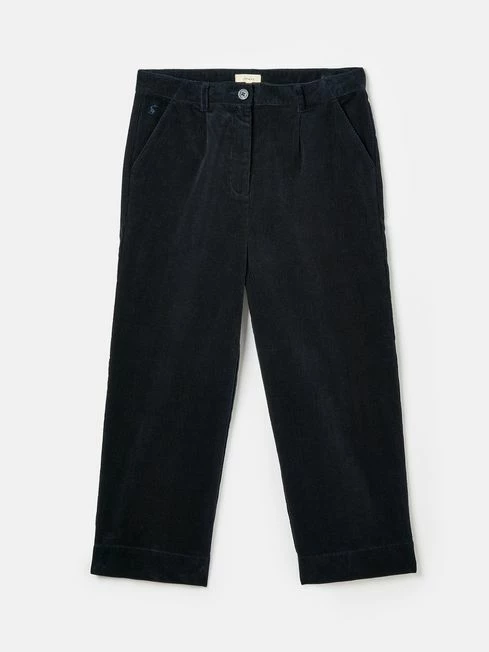 Navy Blue Cord Wide Leg Trousers 10 Navy Blue Cord Wide Leg Trousers - Image 8