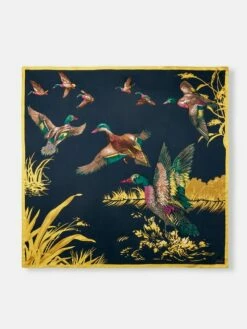 Blue Large Square Silk Scarf 12 Blue Large Square Silk Scarf -UK Clothing Sales 2024 C98049s5