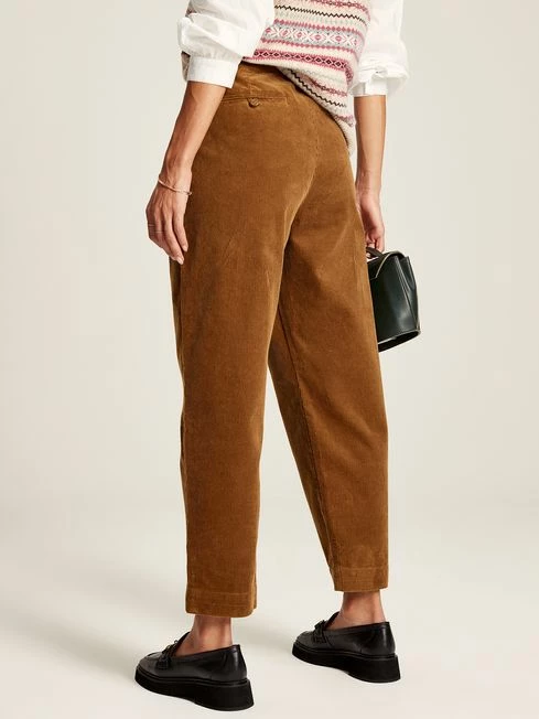 Brown Cord Tapered Leg Trousers 4 Brown Cord Tapered Leg Trousers - Image 2