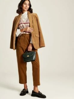 Brown Cord Tapered Leg Trousers 11 Brown Cord Tapered Leg Trousers -UK Clothing Sales 2024 D03728s3