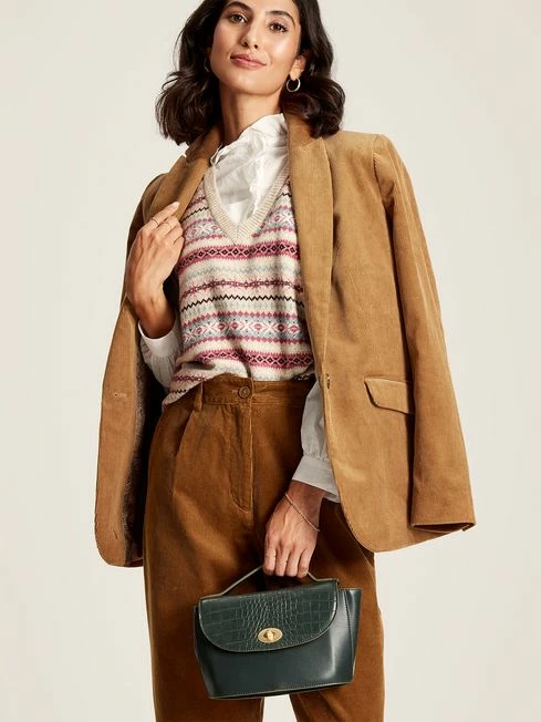 Brown Cord Tapered Leg Trousers 6 Brown Cord Tapered Leg Trousers - Image 4