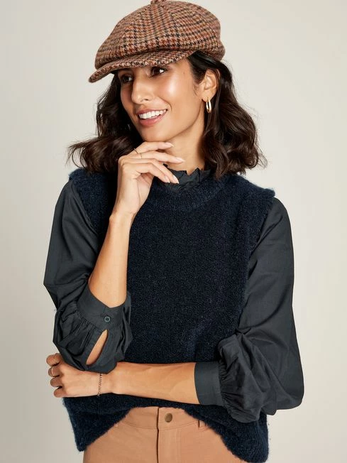 Navy Blue Frill Blouse 5 Navy Blue Frill Blouse - Image 3