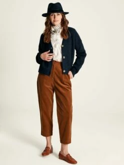 Navy Blue Button Through Knit Cardigan -UK Clothing Sales 2024 D03734s3