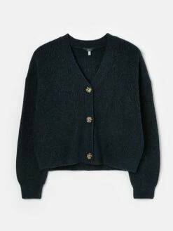 Navy Blue Button Through Knit Cardigan -UK Clothing Sales 2024 D03734s6