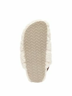 Joules Ali White Borg Quilted Mules -UK Clothing Sales 2024 D24977s4
