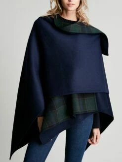 Blue Reversible Wrap Cape -UK Clothing Sales 2024 D24985s5
