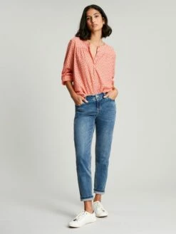 Joules Red Georgia Pop Over Top