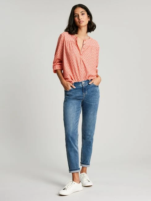 Joules Red Georgia Pop Over Top 3 Joules Red Georgia Pop Over Top