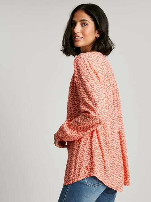 Joules Red Georgia Pop Over Top 4 Joules Red Georgia Pop Over Top - Image 2