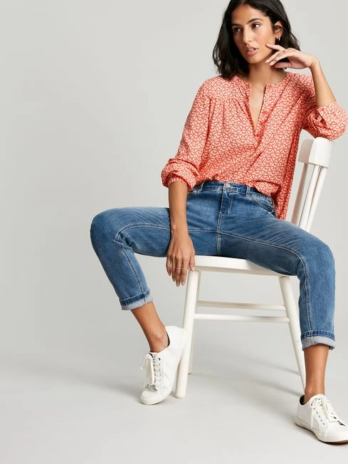 Joules Red Georgia Pop Over Top 5 Joules Red Georgia Pop Over Top - Image 3