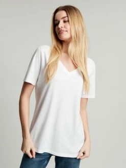 White V Neck T-shirt