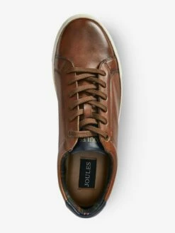 Tan Brown Leather Trainers -UK Clothing Sales 2024 M23376s3