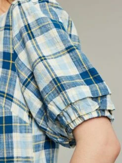 Joules Blue Amalie Check Dress -UK Clothing Sales 2024 M92826s5