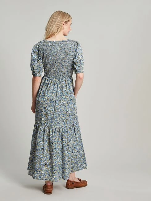Joules Cream Aura Tiered Cotton Dress 4 Joules Cream Aura Tiered Cotton Dress - Image 2