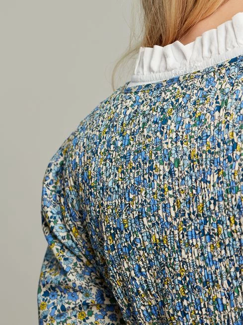 Joules Cream Aura Tiered Cotton Dress 7 Joules Cream Aura Tiered Cotton Dress - Image 5