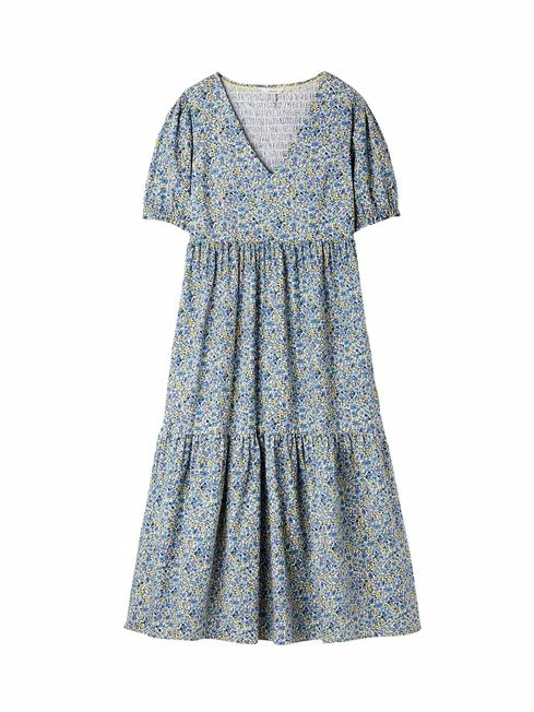 Joules Cream Aura Tiered Cotton Dress 10 Joules Cream Aura Tiered Cotton Dress - Image 8