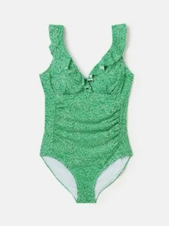 Green Frill Swimsuit -UK Clothing Sales 2024 N00 678s7