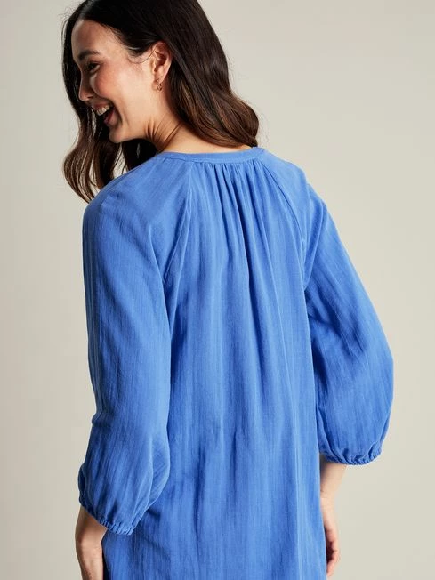 Blue Button Through Blouse 4 Blue Button Through Blouse - Image 2