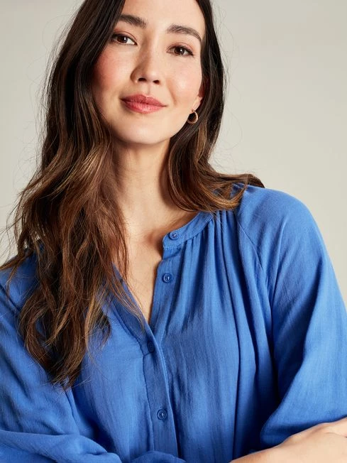 Blue Button Through Blouse 7 Blue Button Through Blouse - Image 5