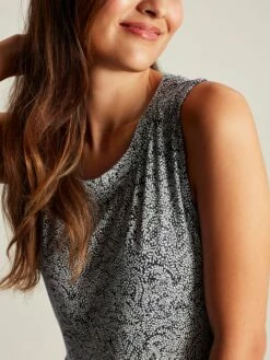 Blue Jersey Tiered Dress -UK Clothing Sales 2024 N02603s3