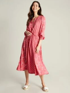 Pink Quilted Bib Dress