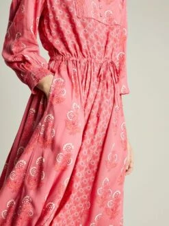 Pink Quilted Bib Dress -UK Clothing Sales 2024 N02610s5