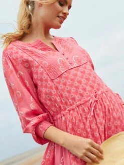 Pink Quilted Bib Dress -UK Clothing Sales 2024 N02610s7