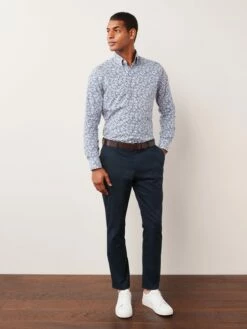 White Print Shirt -UK Clothing Sales 2024 T15 863s3