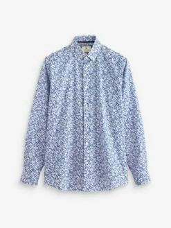 White Print Shirt -UK Clothing Sales 2024 T15 863s5
