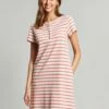 Pink Henley Button Down A-Line Dress -UK Clothing Sales 2024 T61770s